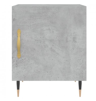  Naktinės spintelės, 2vnt., betono pilkos, 40x40x50cm, mediena - Naktinės spintelės - 5
