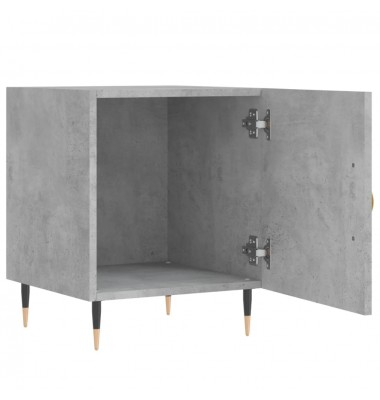  Naktinės spintelės, 2vnt., betono pilkos, 40x40x50cm, mediena - Naktinės spintelės - 7