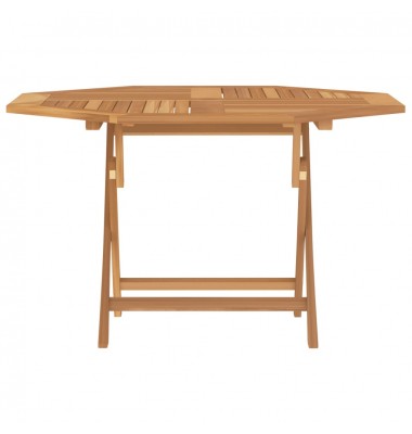  Sulankstomas sodo stalas, 120x120x75cm, tikmedžio masyvas - Lauko stalai, staliukai - 4