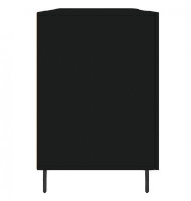  Rašomasis stalas, juodos spalvos, 140x50x75cm, apdirbta mediena - Rašomieji stalai - 7