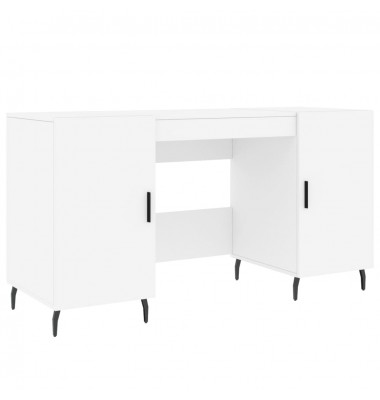  Rašomasis stalas, baltos spalvos, 140x50x75cm, apdirbta mediena - Rašomieji stalai - 2