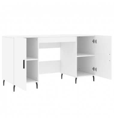  Rašomasis stalas, baltos spalvos, 140x50x75cm, apdirbta mediena - Rašomieji stalai - 5