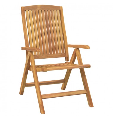  Atlošiamos sodo kėdės su pagalvėlėmis, 4vnt., tikmedžio masyvas - Lauko kėdės - 4