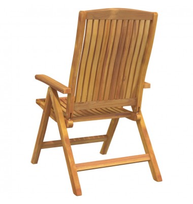  Atlošiamos sodo kėdės su pagalvėlėmis, 4vnt., tikmedžio masyvas - Lauko kėdės - 7