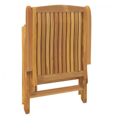  Atlošiamos sodo kėdės su pagalvėlėmis, 4vnt., tikmedžio masyvas - Lauko kėdės - 9