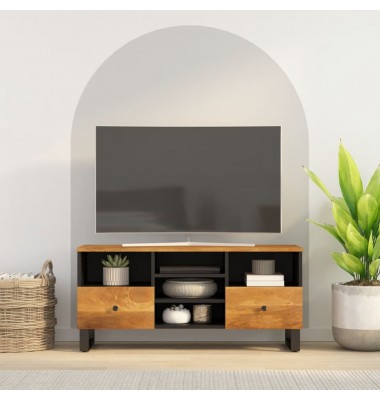  Televizoriaus spintelė, 100x33x46cm, mango/apdirbta mediena - TV spintelės - 1