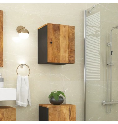 Sieninė vonios kambario spintelė, 38x33x48cm, mango masyvas - Vonios spintelės, veidrodžiai - 1