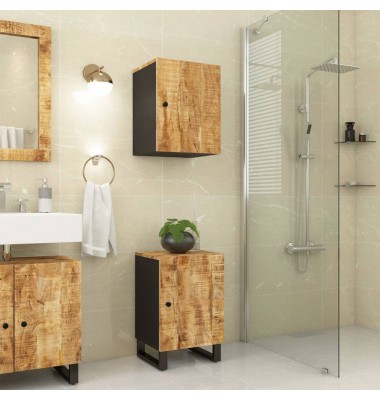 Vonios kambario spintelė, 38x33x58cm, mango medienos masyvas - Vonios spintelės, veidrodžiai - 1