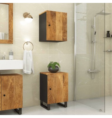 Vonios kambario spintelė, 38x33x58cm, mango medienos masyvas - Vonios spintelės, veidrodžiai - 1