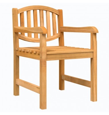  Sodo kėdės, 2vnt., 58x59x88cm, tikmedžio medienos masyvas - Lauko kėdės - 3