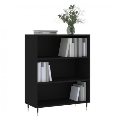  Knygų spinta, juoda, 69,5x32,5x90cm, apdirbta mediena - Pastatomos lentynos, spintelės - 3
