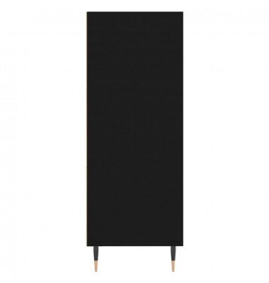  Knygų spinta, juoda, 69,5x32,5x90cm, apdirbta mediena - Pastatomos lentynos, spintelės - 5