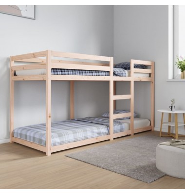  Dviaukštė lova, 80x200cm, pušies medienos masyvas - Lovos - 1