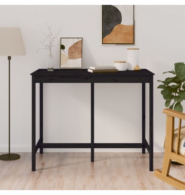  Baro stalas, juodas, 140x80x110cm, pušies medienos masyvas - Stalai - 1