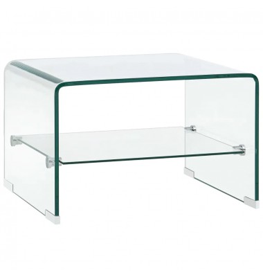  Kavos staliukas, skaidrus, 50x45x33 cm, grūdintas stiklas  - Kavos staliukai - 1