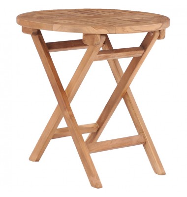  Sulankstomas sodo stalas, 45cm, tikmedžio medienos masyvas - Lauko stalai, staliukai - 1