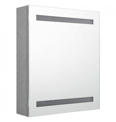  Veidrodinė vonios spintelė su LED, betono pilka, 50x14x60cm - Vonios spintelės, veidrodžiai - 3