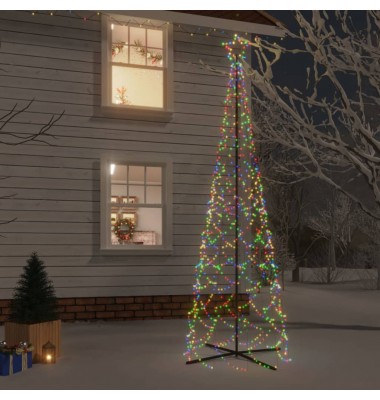  Kalėdų eglutė, 100x300cm, kūgio formos, 500 spalvotų LED - Kalėdinės eglutės - 1