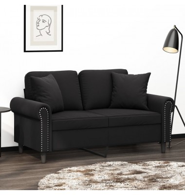  Pagalvėlės, 2vnt., juodos spalvos, 40x40cm, aksomas - Dekoratyvinės pagalvėlės - 1
