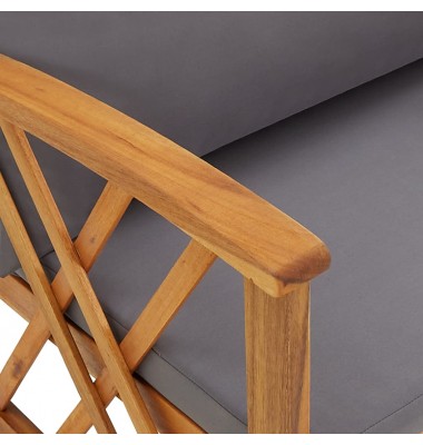  Sodo baldų komplektas su pagalvėmis, 5 dalių, akacijos masyvas - Lauko baldų komplektai - 8