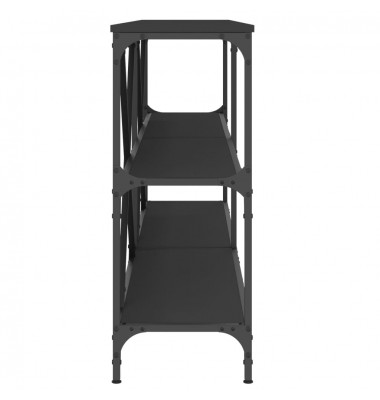  Konsolinis staliukas, juodas, 180x30x75cm, mediena ir geležis - Žurnaliniai staliukai - 5