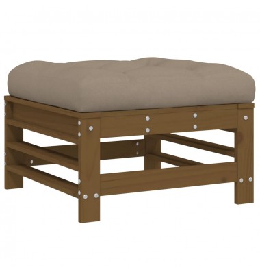  Sodo komplektas su pagalvėlėmis, 5 dalių, medaus rudas, mediena - Lauko baldų komplektai - 6