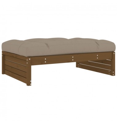  Sodo komplektas su pagalvėlėmis, 6 dalių, medaus rudas, mediena - Lauko baldų komplektai - 5