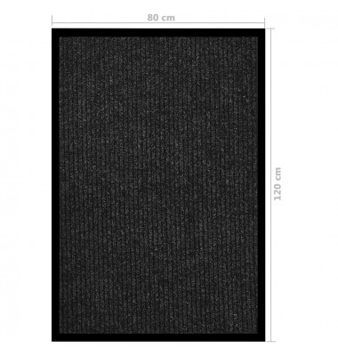  Durų kilimėlis, antracito spalvos, 80x120cm, dryžuotas - Durų, virtuvės kilimai - 6