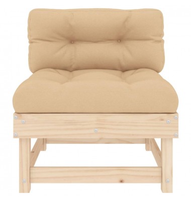  Vidurinės sofos dalys su pagalvėlėmis, 2vnt., pušies masyvas - Moduliniai lauko baldai - 5