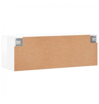  Sieninė spintelė, balta, 100x36,5x35cm, mediena, blizgi - Biuro spintos, spintelės - 8
