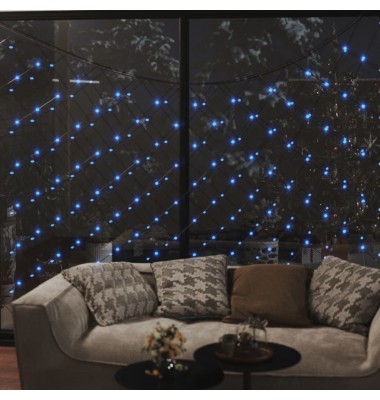  Kalėdinių lempučių tinklas, 4x4m, 544 mėlynos LED - Kalėdinis apšvietimas - 4