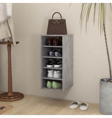  Spintelė batams, betono pilkos spalvos, 31,5x35x70cm, MDP - Spintelės ir lentynos batams - 1
