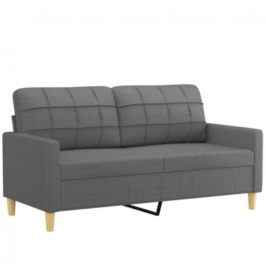  Dvivietė sofa, tamsiai pilkos spalvos, 140cm, audinys - Sofos, sofos-lovos - 2