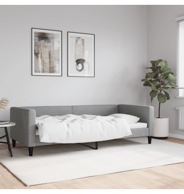  Sofa, šviesiai pilkos spalvos, 90x200cm, audinys - Lovos - 1