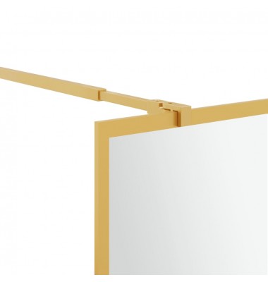  Dušo sienelė su skaidriu ESG stiklu, auksinės spalvos, 90x195cm - Dušo sienelės - 6