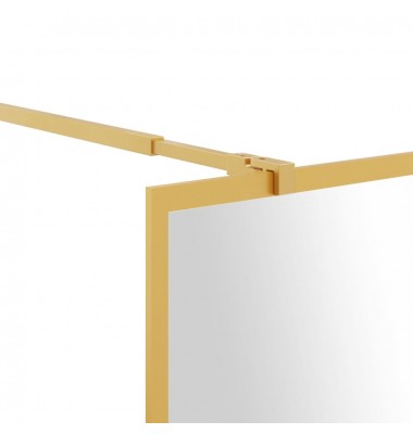  Dušo sienelė su skaidriu ESG stiklu, auksinė, 118x195cm - Dušo sienelės - 6