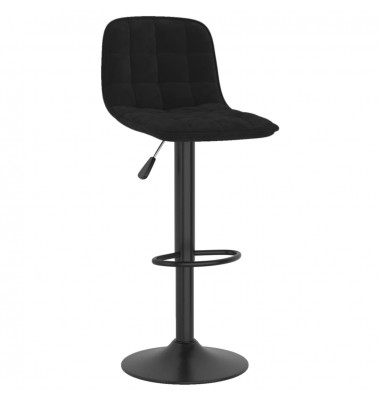  Baro taburetės, 2vnt., juodos spalvos, aksomas - Baro kėdės - 3