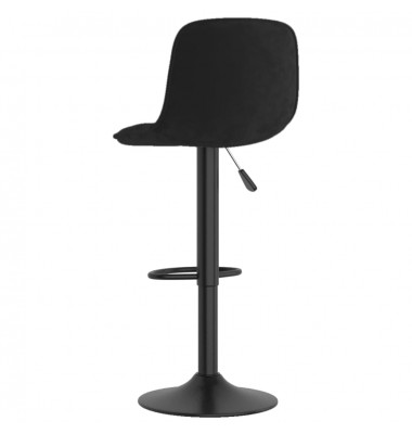  Baro taburetės, 2vnt., juodos spalvos, aksomas - Baro kėdės - 6