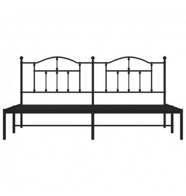 Metalinis lovos rėmas su galvūgaliu, juodos spalvos, 200x200cm - Lovos - 5
