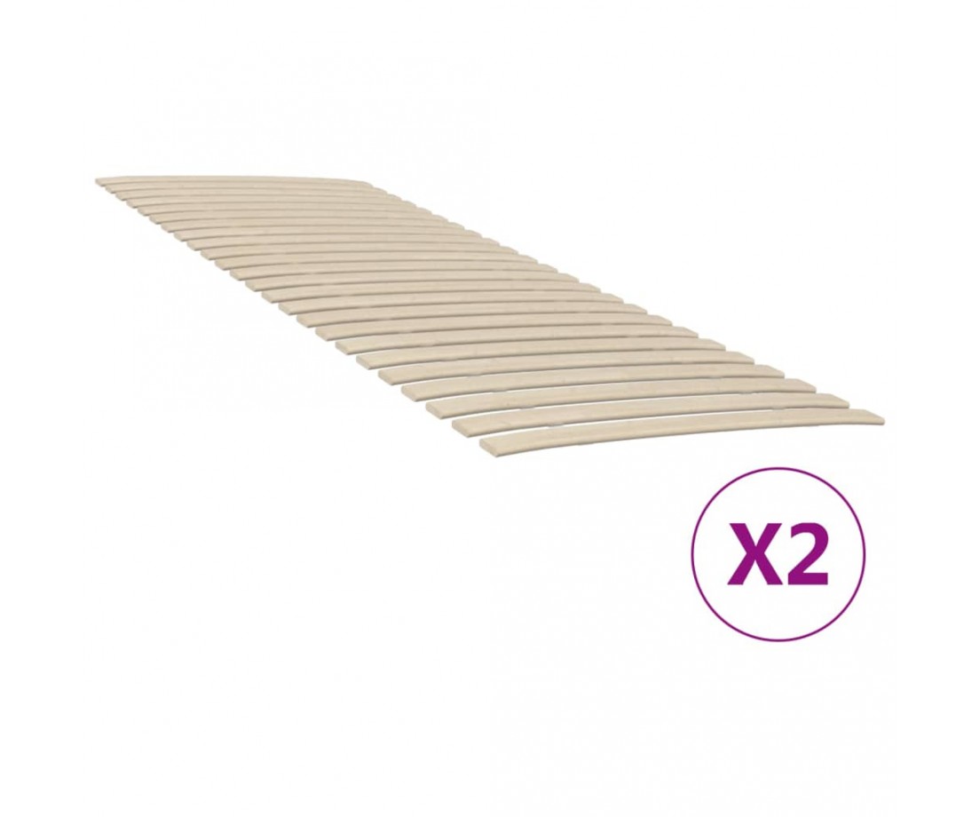 Lovos grotelės su 48 lentjuostėmis, 2vnt., 80x200cm - Grotelės - 1 Lovos grotelės su 48 lentjuostėmis, 2vnt., 80x200cm - Grotelės - 1