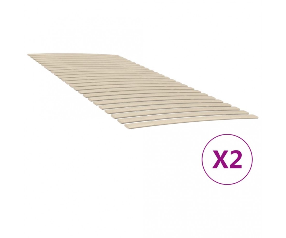 Lovos grotelės su 48 lentjuostėmis, 2vnt., 100x200 cm - Grotelės - 1 Lovos grotelės su 48 lentjuostėmis, 2vnt., 100x200 cm - Grotelės - 1