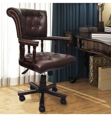  Pasukama biuro kėdė, rudos spalvos  - Biuro kėdės - 1