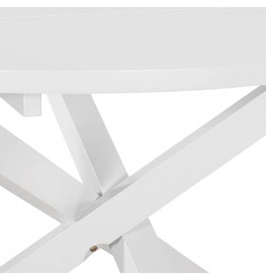  Valgomojo stalas, baltas, 120x75cm, MDF - Stalai - 3