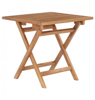  Sulankstomas sodo stalas, 45x45x45cm, tikmedžio masyvas - Lauko stalai, staliukai - 1
