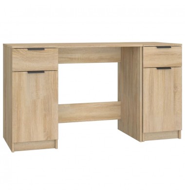  Rašomasis stalas su šonine spintele, ąžuolo, apdirbta mediena - Rašomieji stalai - 2