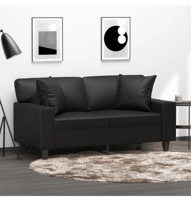  Pagalvėlės, 2vnt., juodos spalvos, 40x40cm, dirbtinė oda - Dekoratyvinės pagalvėlės - 1