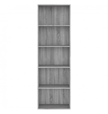  Spintelė knygoms, 5 aukštų, pilka ąžuolo, 60x30x189cm, mediena - Pastatomos lentynos, spintelės - 4
