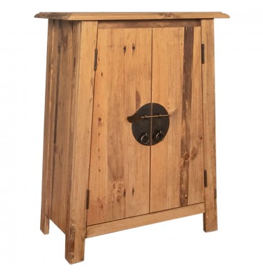  Šoninė vonios spintelė, 59x32x80cm, pušies medienos masyvas - Vonios baldų komplektai - 1