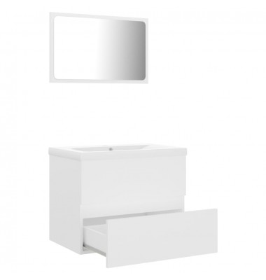  Vonios kambario baldų komplektas, baltos spalvos, MDP - Vonios baldų komplektai - 3