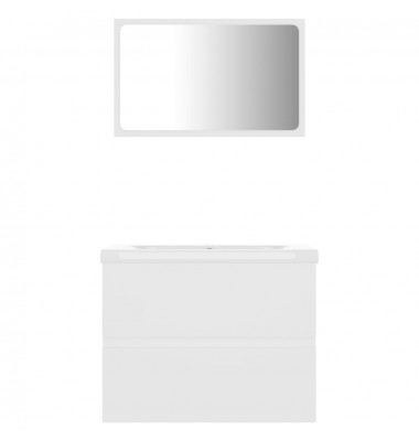  Vonios kambario baldų komplektas, baltos spalvos, MDP - Vonios baldų komplektai - 4